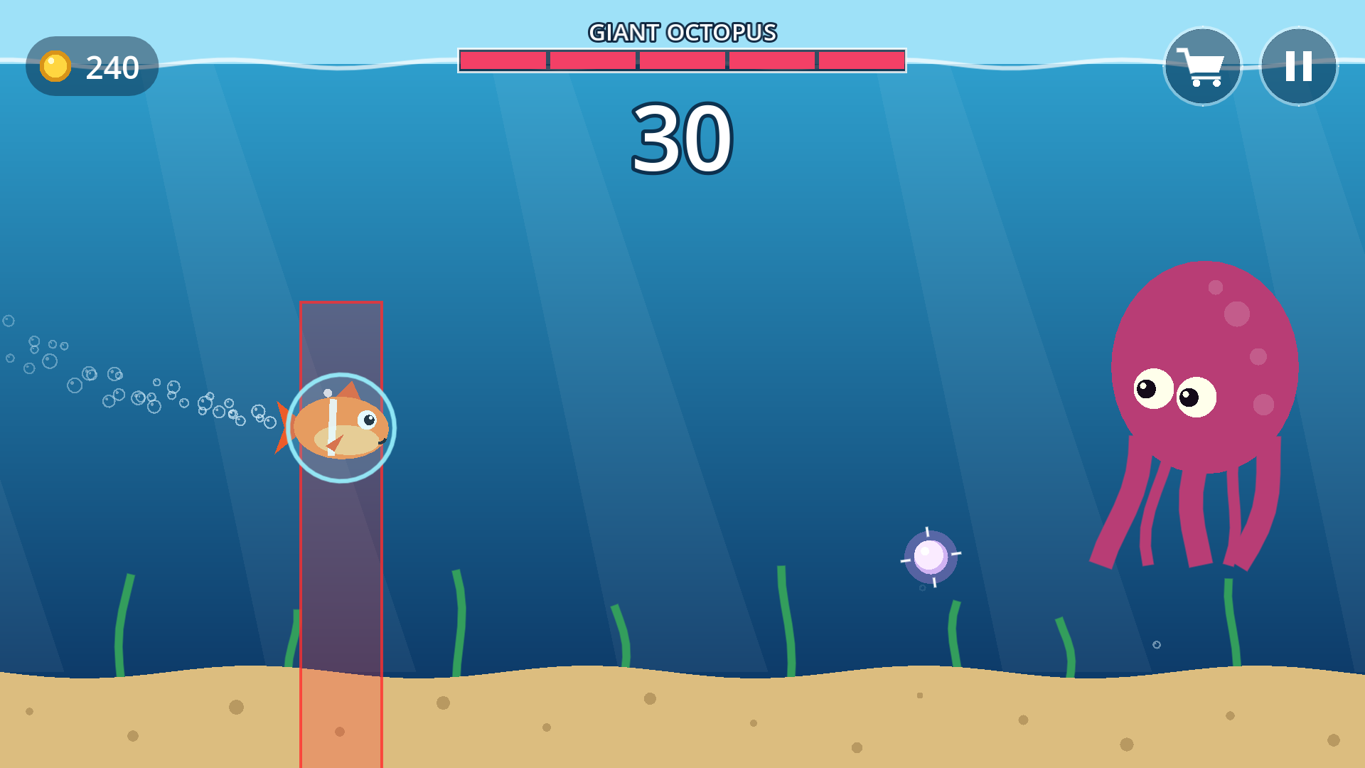 Octopus boss fight