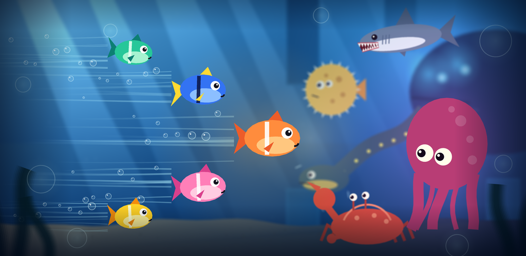Fish Dash: a little fish swimming through the reef